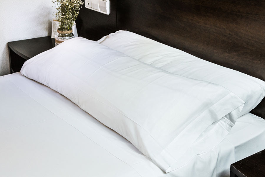 Funda Almohada Blanca 45x110cm (100% Algodón)