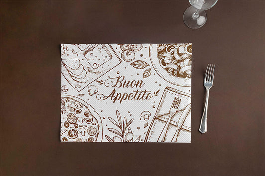 Mantel Papel 30x40 Bco 40gr Deco Buon Appeti(250u)