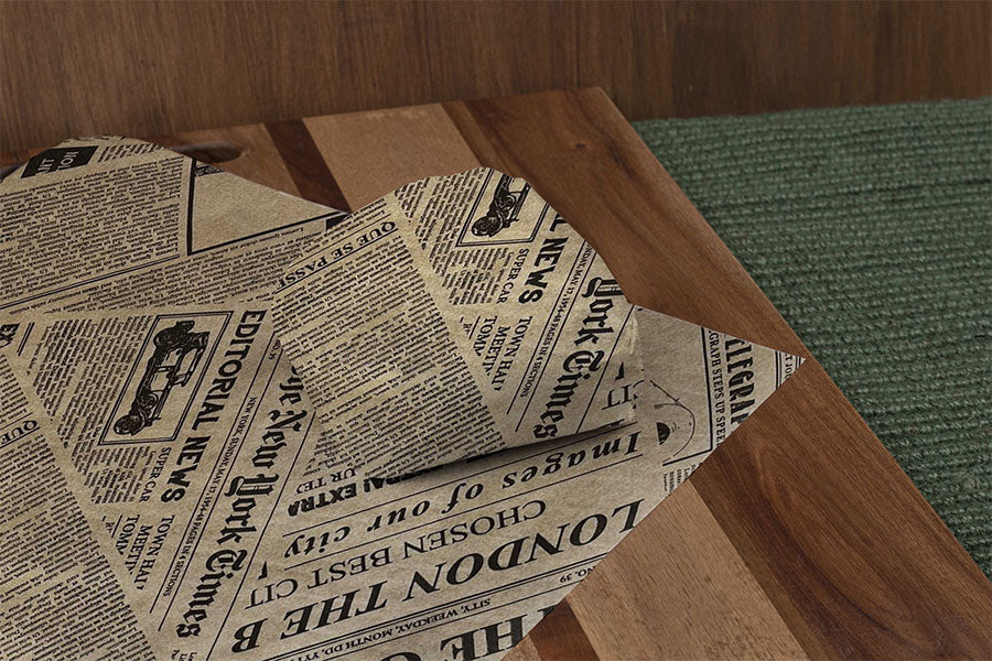 Formato Papel Antigrasa Natural 15x30cm 35g Prensa, 6.000uds (Fast Food)