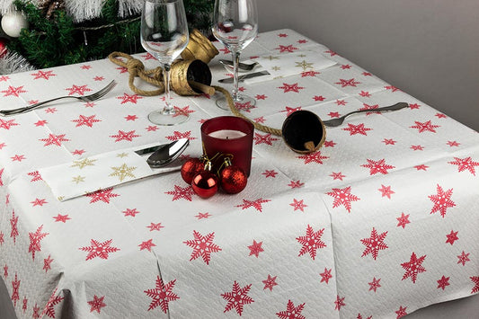 Mantel Papel Pleg. 1/8 100x100 250u Deco. Estrella