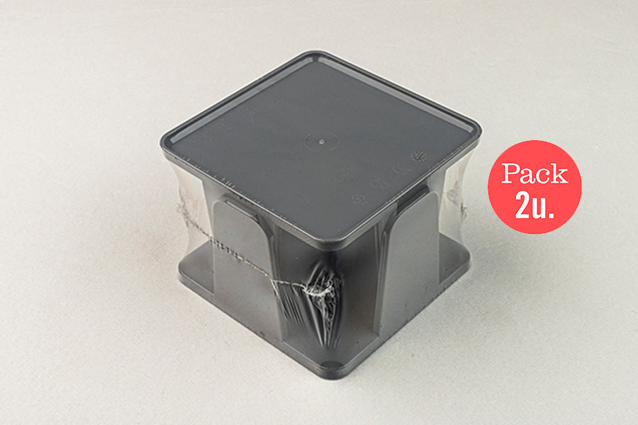 Servilletero 20x20 PS Gris, 2uds.