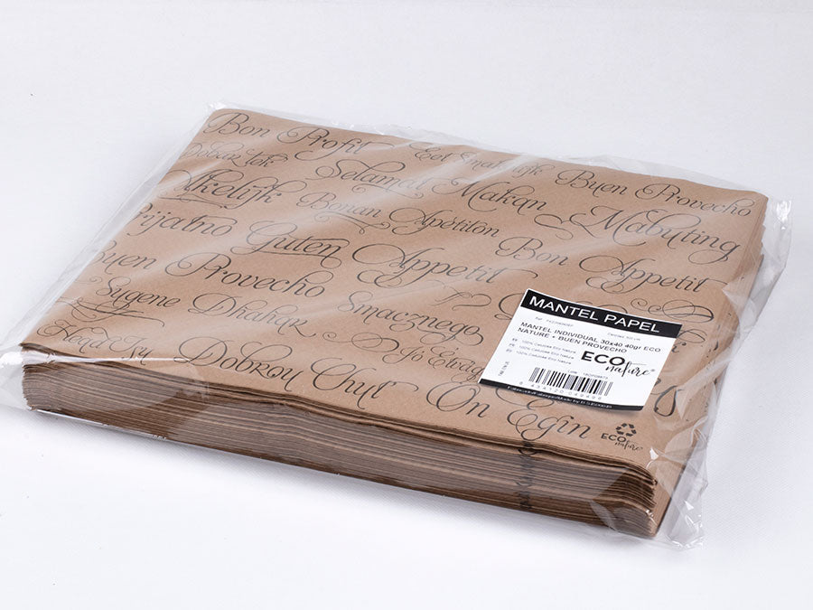 Mantel papel 30x40 Eco Nature 40gr Deco. BP