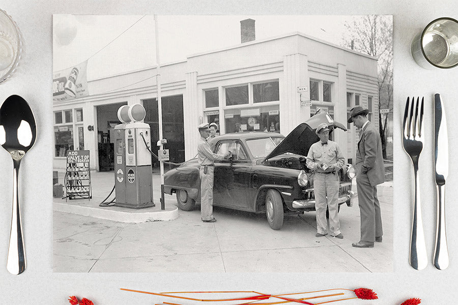 Mantel Papel 28x40,5cm 80gr Deco. Gasolinera Impresion Offset, 500uds