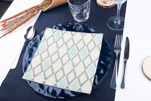 Servilleta Bambulux 40x40cm Deco. Tresmall Azul, 4