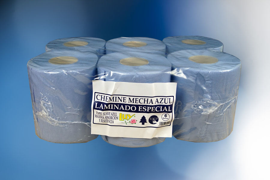 Cheminé Extra Laminado Azul 0,8Kg, 6uds