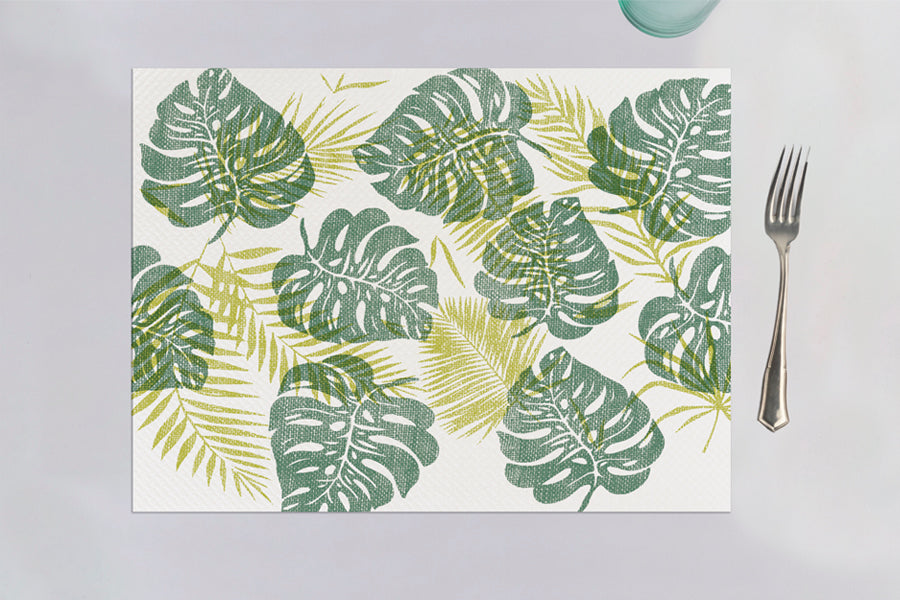 Mantel papel 30x40 Blanco 40gr E Dec Monstera 500u