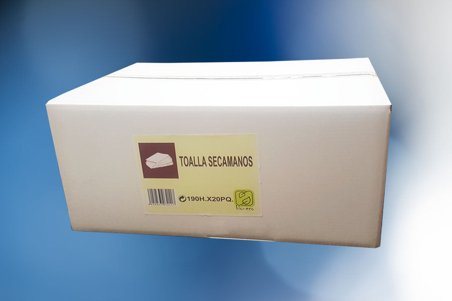 Toalleta Eco Nature 2 capas 21x22cm. 20paq. 190uds