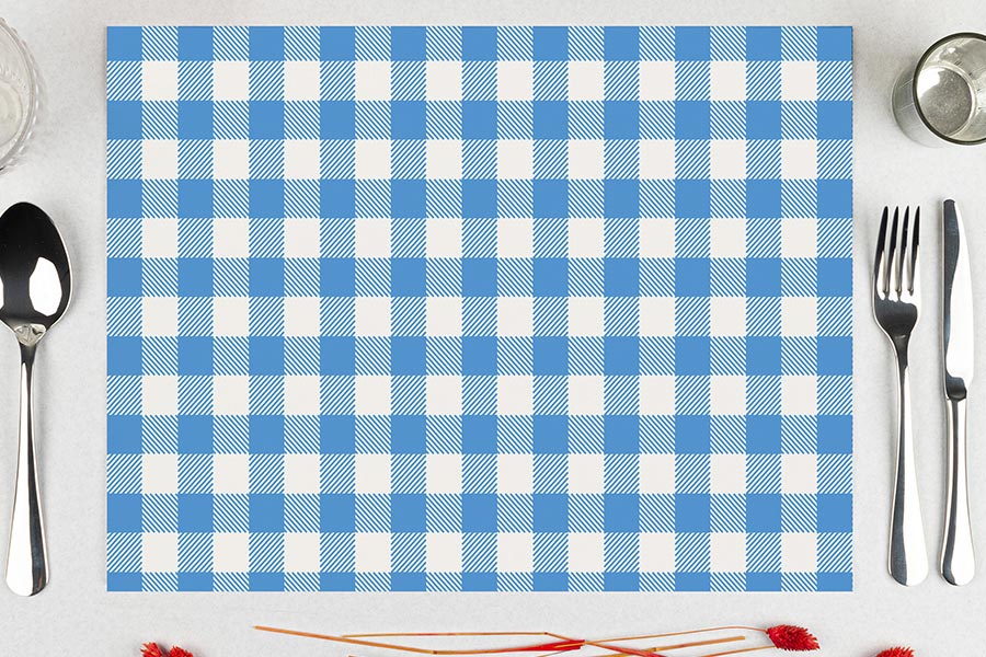 Mantel Papel 28x40,5cm 80gr Deco. Vichy Cian Impre