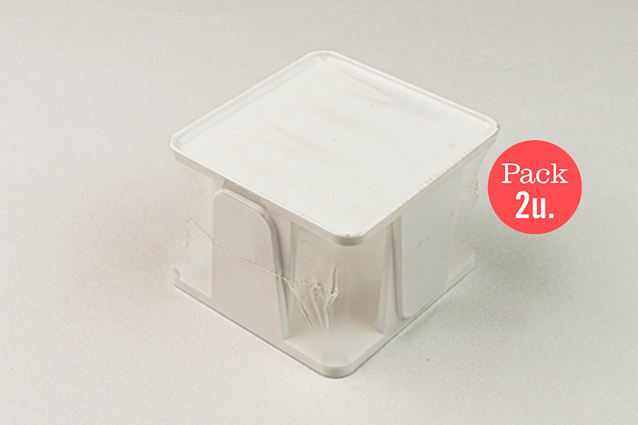 Servilletero 20x20 PS Blanco, 2uds.