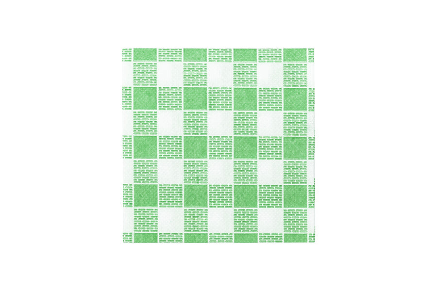 Servilleta Punta Punta 20x20cm Blanca Deco. Vichy