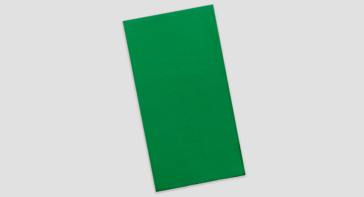 Servilleta 30x40 Punta-Punta 50ud Verde
