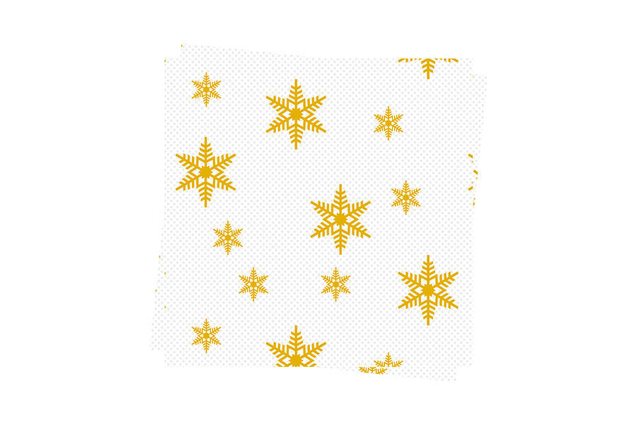 Servilleta 40x40 PP 50uds. Blanco Deco. Estrellas