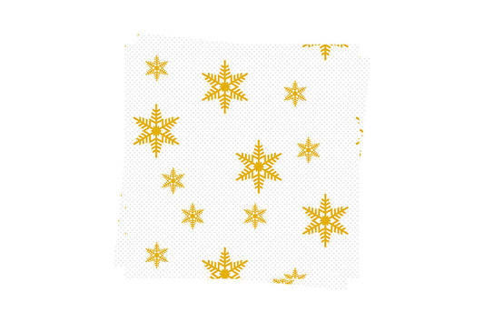 Servilleta 40x40 PP 50uds. Blanco Deco. Estrellas