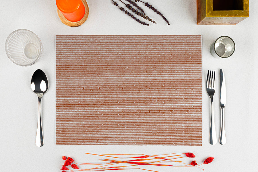 Mantel Cortado Bambulux 30x40cm Deco. Capri Terra, 250uds