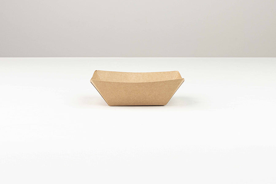 Barqueta Kraft Antigrasa 135x103x45mm (4pq x 150uds)