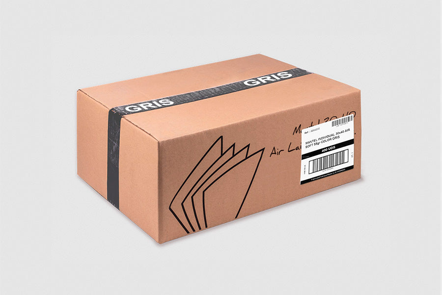 Mantel Air Soft 30x40cm Gris, 400uds