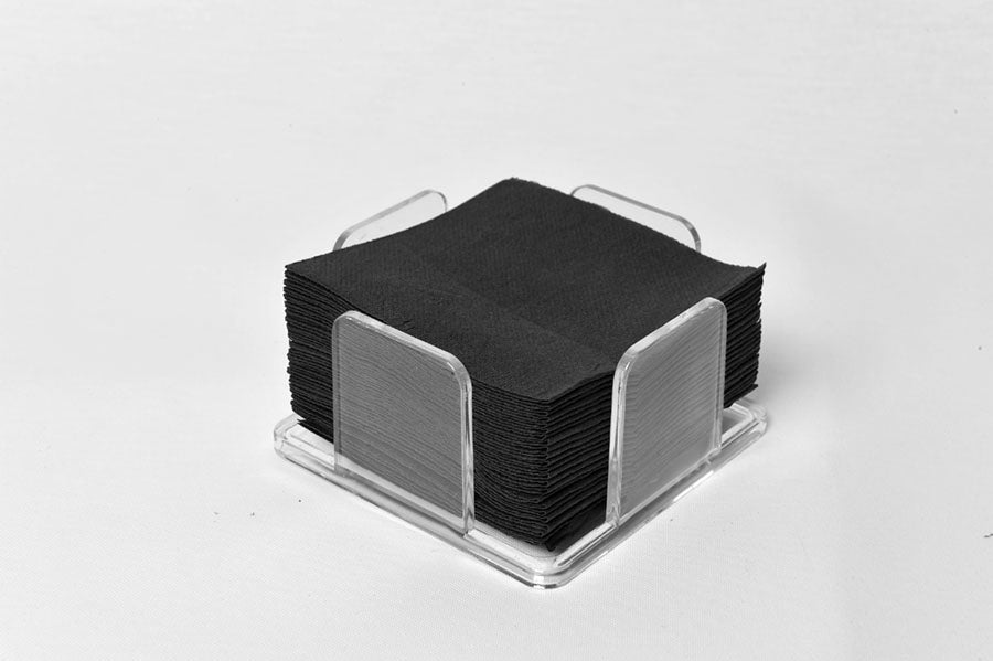 Servilletas 20x20 Punta-Punta 100ud. Negro