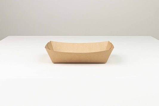 Barqueta Kraft Antigrasa 219x175x55mm (2pq x 150ud