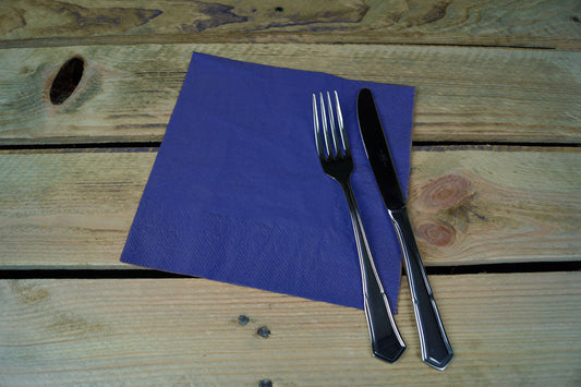 Servilleta 40x40 2 capas 50uds Azul