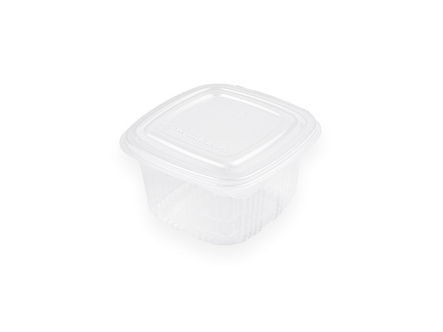 Envase Bisagra Microondas -PP- 375cc (9pq x 100uds) (-5ºC a +120ºC)