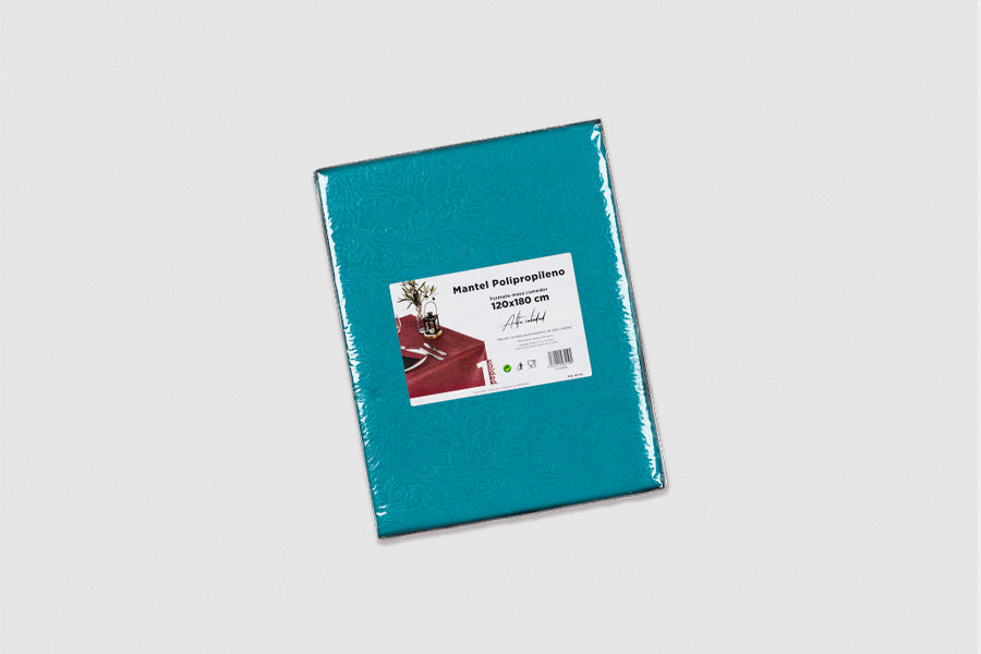 Mantel Cortado Unitario Novotex PLUS 120x180cm Turquesa
