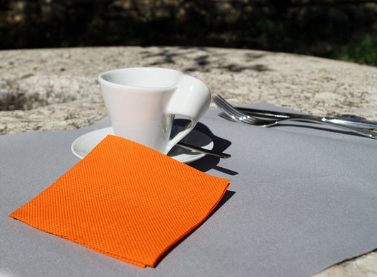 Servilletas 20x20 Micropunto 100ud Naranja