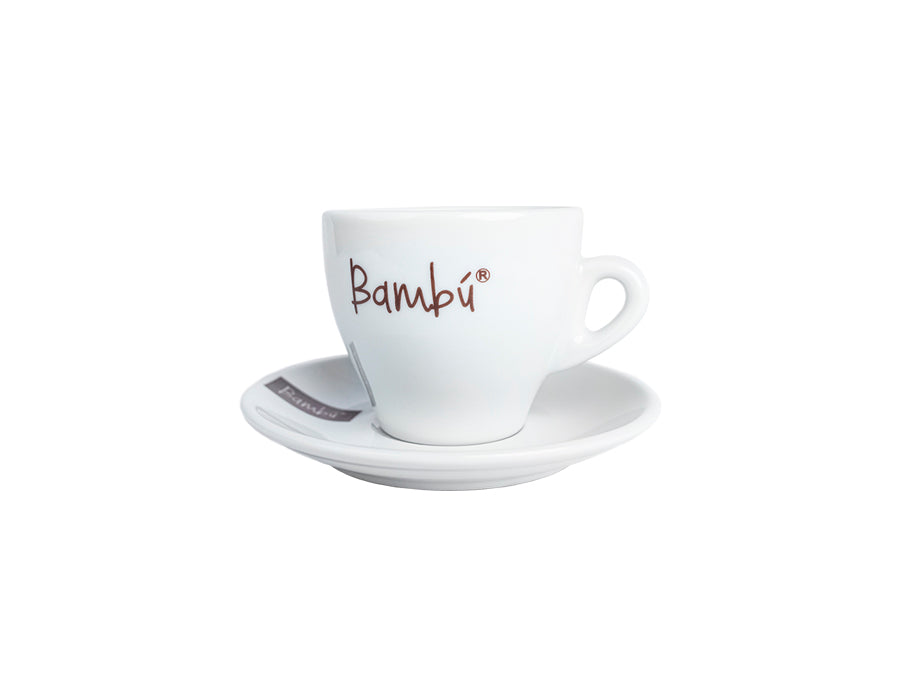 Conjunto taza + plato café con logo (Café solo)