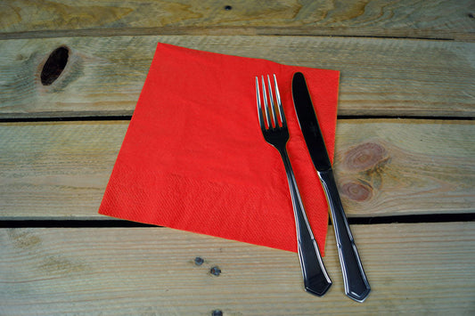 Servilleta 40x40 2 capas 50uds Rojo