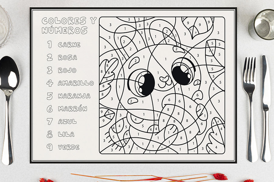 Mantel Papel 28x40,5cm 80gr Deco. Ardilla Impresion Offset, 500uds