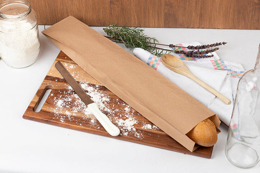 Bolsa Papel 9+5x58cm 35gr. Kraft Estándar