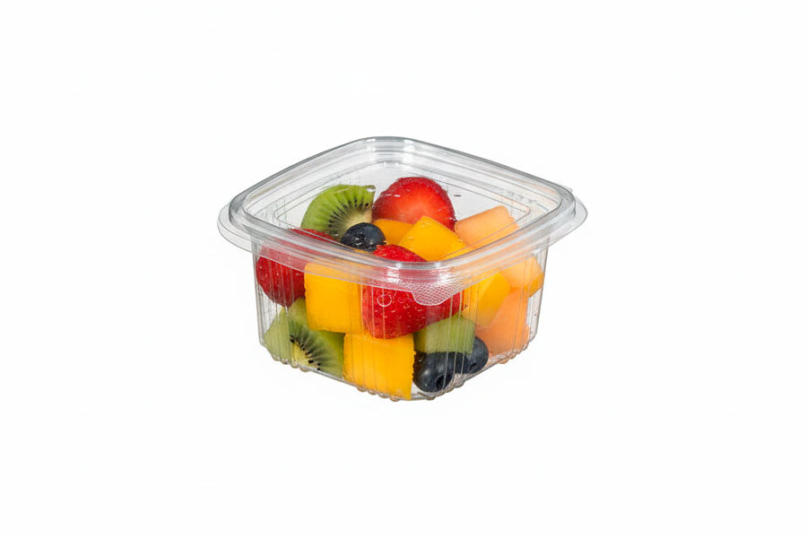 Envase tapa bisagra -Pet- 375cc 100uds