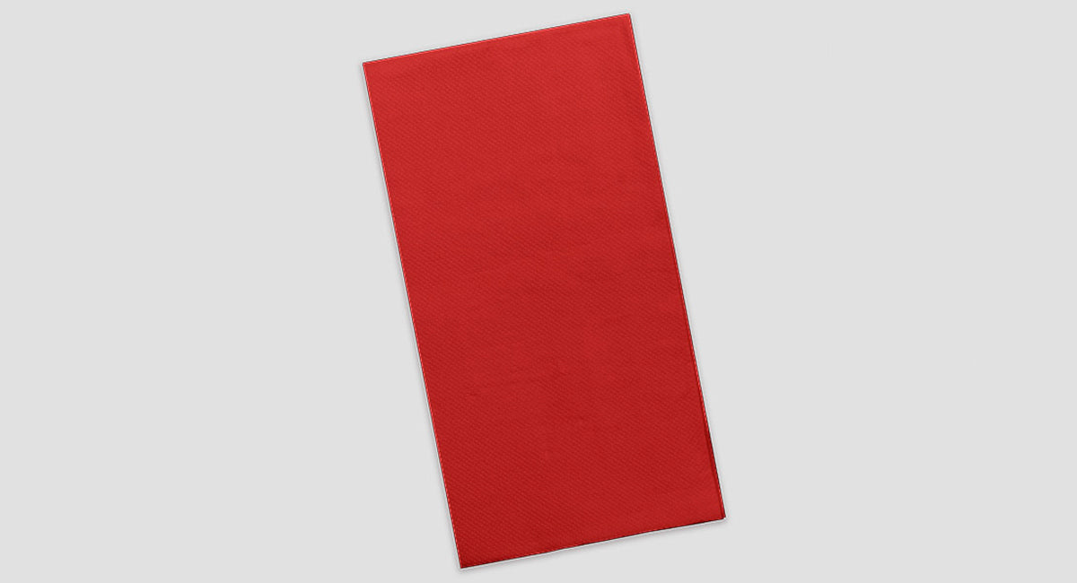 Servilleta 30x40 Punta-Punta 50ud Rojo