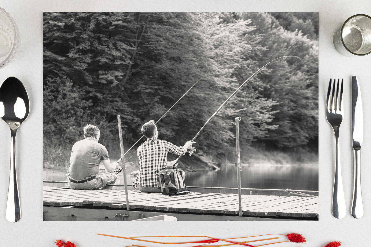 Mantel Papel 28x40,5cm 80gr Deco. Pescadores Impresion Offset, 500uds