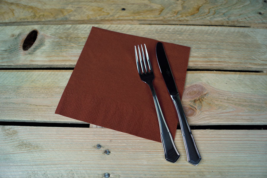 Servilleta 40x40 2 capas 50uds Chocolate