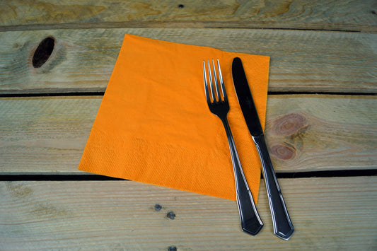 Servilleta 40x40 2 capas 50uds Naranja