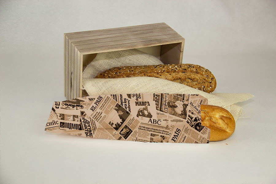 Bolsa Papel Antig. Eco Nature Prensa 9+5x32cm 35gr