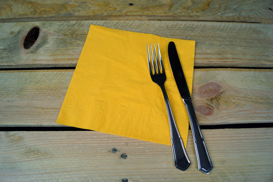Servilleta 40x40 2 capas 50uds Amarillo