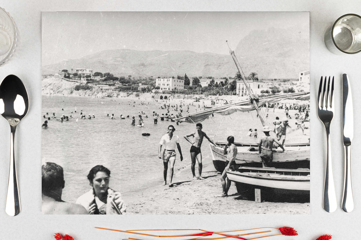 Mantel Papel 28x40,5cm 80gr Deco. Playa Impresion Offset, 500uds