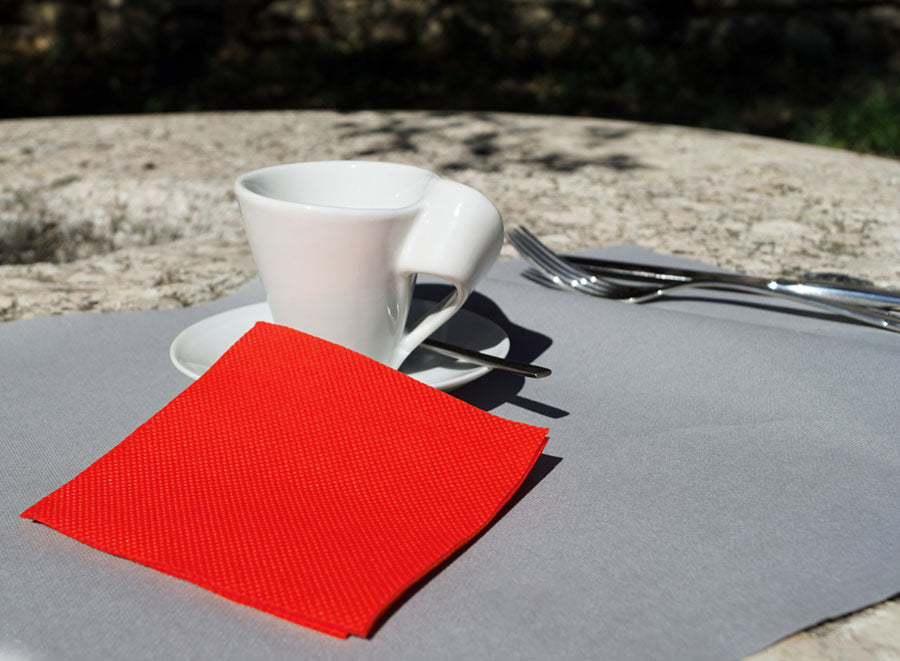 Servilletas 20x20 Micropunto 100ud Rojo