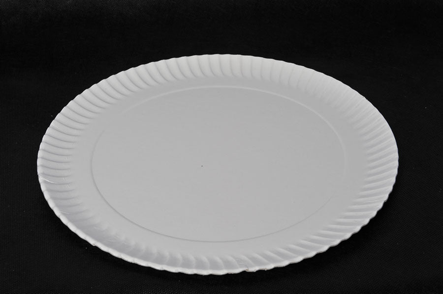Plato cartón 32cm 50uds.
