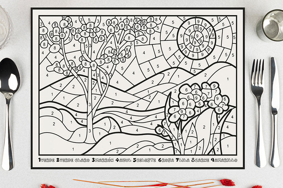 Mantel Papel 28x40,5cm 80gr Deco. Paisaje Impresion Offset, 500uds