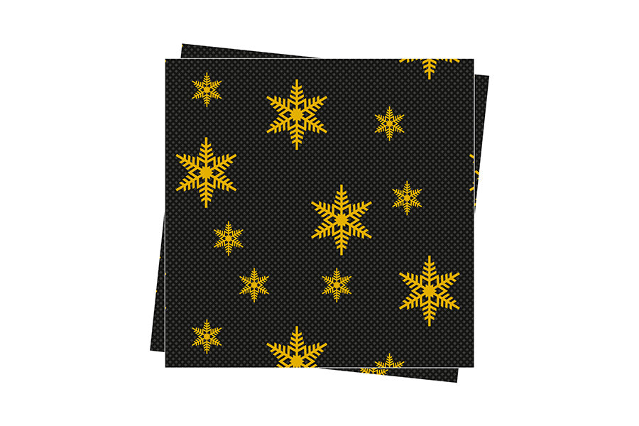 Servilleta 40x40 PP 50uds. Negro Deco. Estrellas