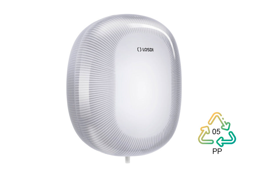 Dispensador papel mecha Polipropileno Blanco Losdi