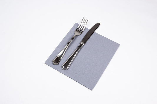 Servilleta 40x40 Punta Punta 50ud Gris