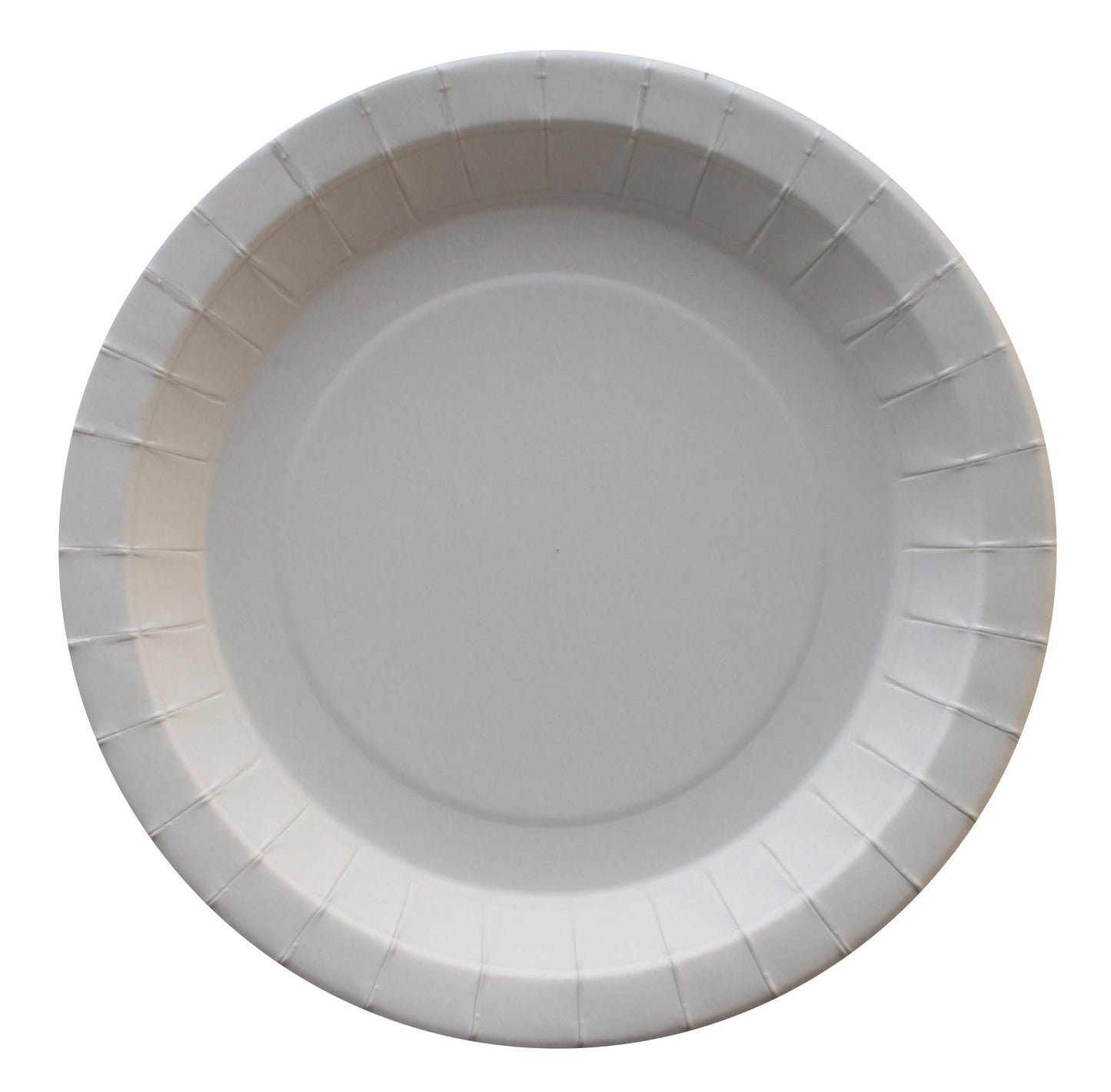 Plato Cartón Antigrasa 18cm 195gr Blanco, 50uds