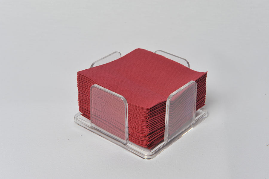 Servilletas 20x20 Punta-Punta 100ud. Rojo