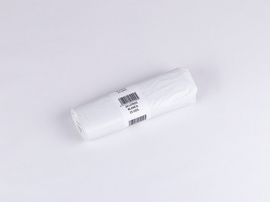Bolsa Basura 40x45cm Blanca G-70 25uds