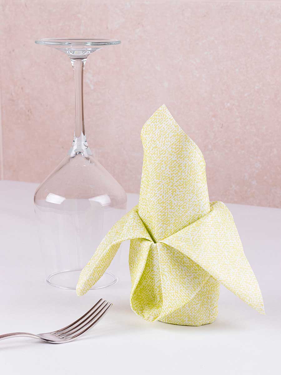 Servilleta Bambutex 50x50cm Deco. Esparta Pistacho Imp. 2 Caras, 200uds