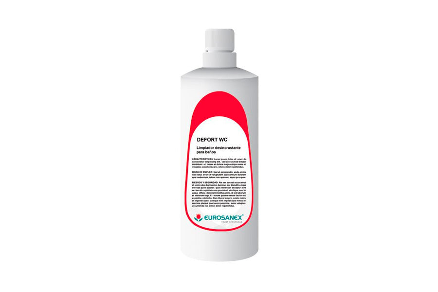 DEFORT WC Limpiador desincrustante para baños 1L, 12uds