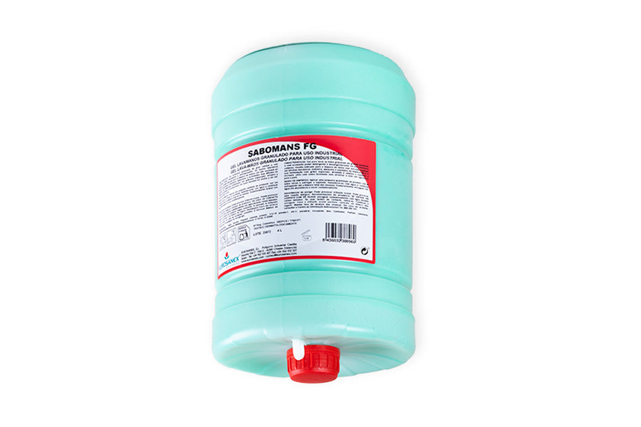 Gel de manos granulado Sabomans FG 4L.
